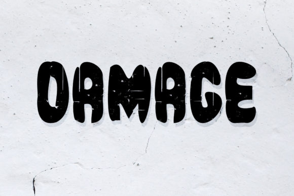 Damage: Strategic Typography for Bold Visual Communication