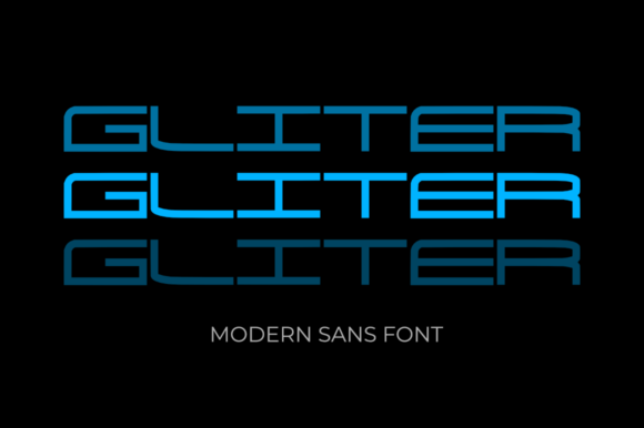 Gliter: The Minimalist Display Font for Modern Branding