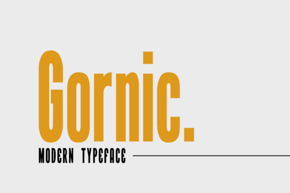Gornic: Bold Typography for Impactful Design