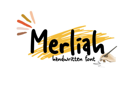 Merliah: Elevating Design with Relaxed, Paint-Brushed Typography