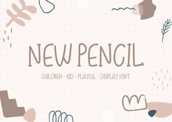 New Pencil: Elevating Your Craft Projects with a Quirky, Adaptable Display Font