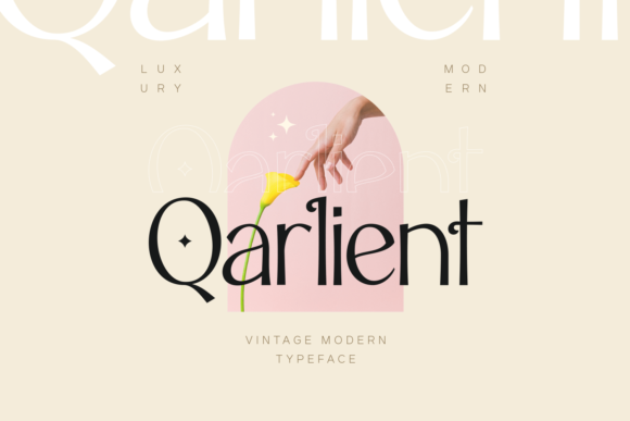 Qarlient: Elevating Design with Delicate, Tall Display Typography