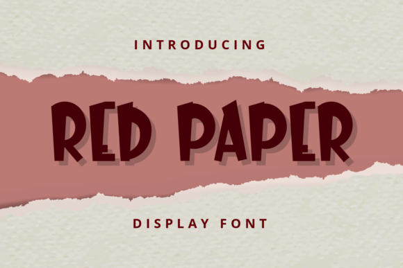 Red Paper: The Bold Typography Choice for Standout Visual Communication