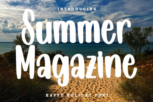 Summer Magazine: Elevating Design with Simple, Cute Display Typography