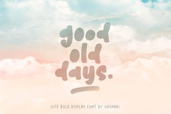 The Nostalgic Power of Good Old Days: A Bold Display Font for Modern Design
