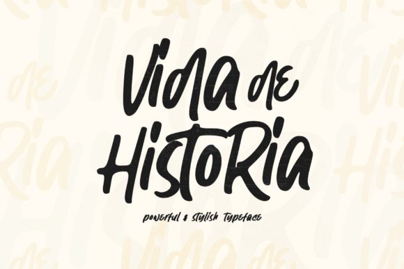 Vida De Historia: A Relaxed Display Font for Every Creative Project
